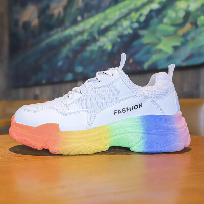 

Mhysa 2019 Woman shoes Platform Chunky Sneakers Flat Thick Sole tenis feminino Women casual shoes Sneakers zapatos de mujer