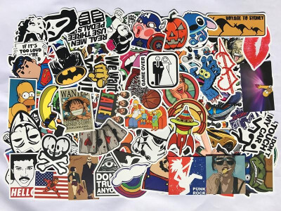 

150 Pcs Cartoon Stickers Mixture Sticker Doodling Sticker Travel DIY Laptop Sticker Suitcase Sticker