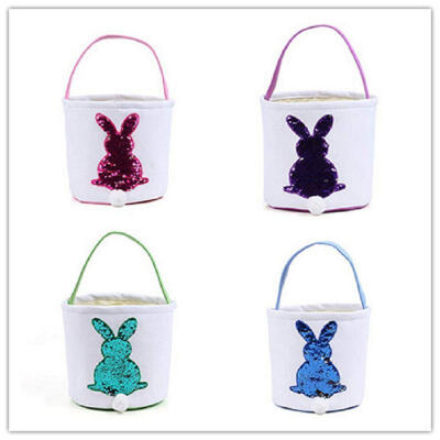 

Easter Bunny Bags Rabbit Ears Design Basket Bag Carrying EggsGifts for Easter