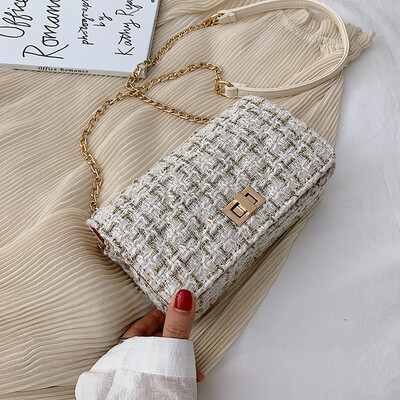 

Small bag female new Korean fashion shoulder bag chain Messenger bag simple small square bag tide