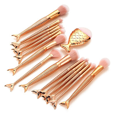 

Gobestart 16PCS Make Up Foundation Eyebrow Eyeliner Blush Cosmetic Concealer Brushes