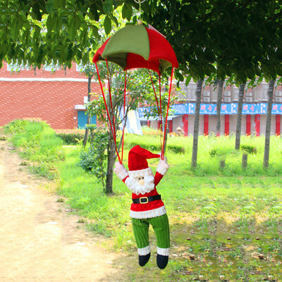 

Santa Claus Snowman Parachute Christmas Tree Hanging Ornament Xmas Decoration US