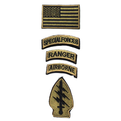 

Special Forces Airborne Ranger Tabs Armband Magic Sticker Camouflage Coat Embroidered Patch