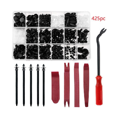 

425Pcs Assorted Car Body Plastics Push Retainer Pin Rivet Fasteners Trim Moulding Clip Automotive Furniture Assembly Expansion Scr