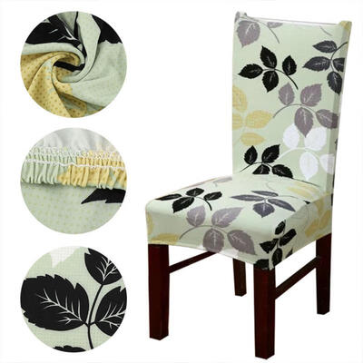 

Greensen rint Chair Cover Polyester Print Elastic Chair Cover Removable Protective Covers for Home Wedding Hotel