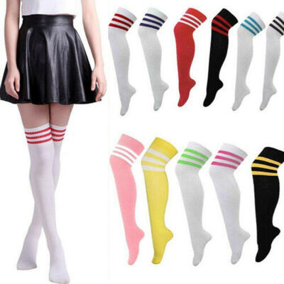 

Hot Stunning Striped Thigh High Long Hosiery Over The Knee Dress Socks Stockings