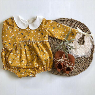 

US Cute Newborn Baby Girl Floral Romper Bodysuit Jumpsuit Autumn Outfits Clothes