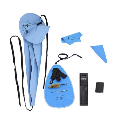 

LADE Saxophone Cleaning Care Kit Belt Thumb Rest Cushion Reed Case Mouthpiece Brush Mini Screwdriver Cleaning Cloth