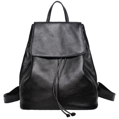 

European&American fashion leisure Ladies Leather backpack anti-theft shoulder bag