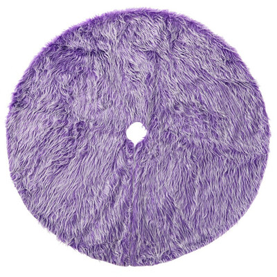 

Long Plush Christmas Tree Skirt With Invisible Nylon Clasp Xmas Tree Decorative Mat Holiday Home Decor Supplies