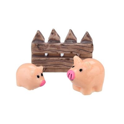 

Siaonvr Mini Creative Resin Ornaments Animal Three Piece Crafts Furnishing