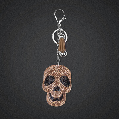 

Siaonvr Horror Skull Bones Toy 5D Diamond Painting KeyRing Key Chain Pendant Gift