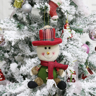 

〖Follure〗Christmas Ornament Santa Snowman Reindeer Toy Doll Hang Party Decoration