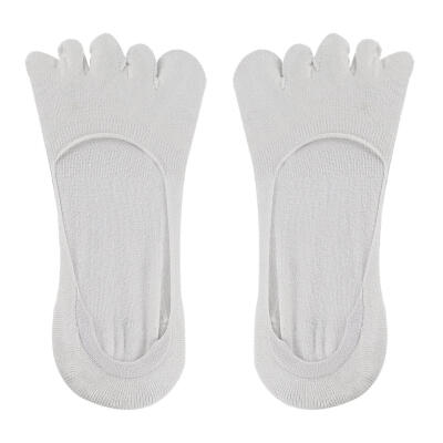 

1 Pair Five Finger Toe Socks Elastic Solid Summer Breathable Boat Socks