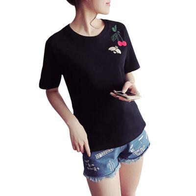 

Women T-Shirt Short Sleeve Digital Print O-Neck Summer Fashion Casual Tees