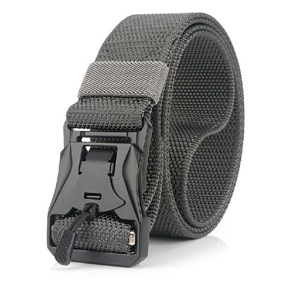 

Men Women Belts 492 Inch Adjustable Webbing Belt with Quick Release Magnetic Buckle for Camping Hiking