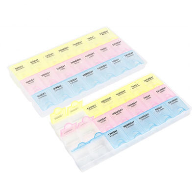 

Greensen 21 Slots 3 Row Portable Plastic Nail Supplies Manicure Tools Storage Box Container