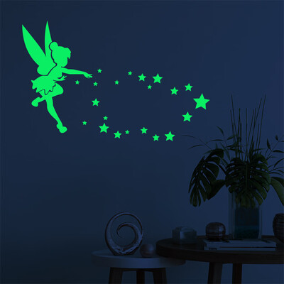 

Gobestart Glow In The Dark PVC DIY Stickers Luminous Kids Bedroom Nursery Ceiling Wall