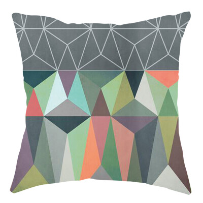 

〖Follure〗Geometric Pillow Case Waist Cushion Cover Sofa Home Decor