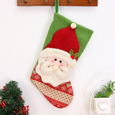 

〖Follure〗Christmas gifts Candy Beads Christmas Santa Claus Snowman Socks Decorations