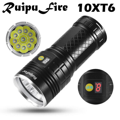 

Saidsome RuipuFire 10x XM- T6 LED Power Digital Display Hunting Flashligt flashlight lamp