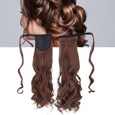 

Greensen Women Long Curly Hair Extension Wig Piece Traceless Invisible False Ponytail Hair Piece
