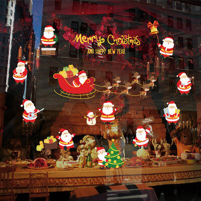 

1pcs Christmas Shop PVC Display Home Wall Sticker Decoration Removable 45cm60cm