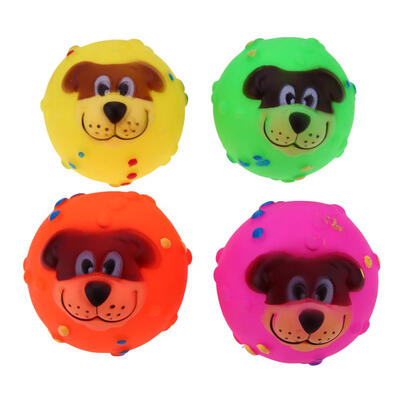 

Cute Lion Ball Toy Pet Dog Training Soft Dog Throwing Train Sound Toys