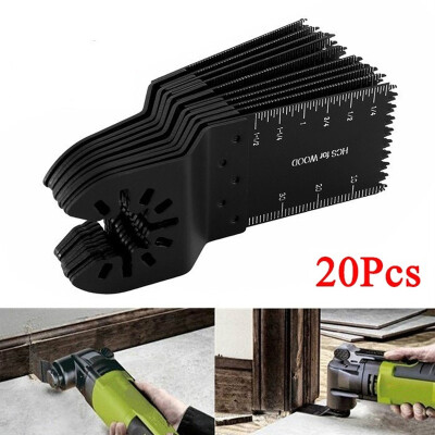 

1020Pcs 34mm Carbon Steel Coarse Cutter Saw Blades Bi-metal Straight Wood Mix Oscillating Multitool Power Tool Kit