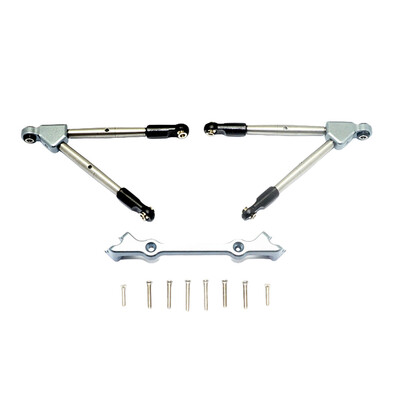 

Tailored Upgrade Part Aluminum Front Tie Rods with Stabilizer For Traxxas Rustler 4X4 VXL