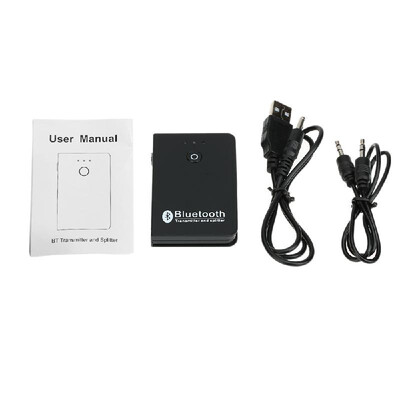 

TS-BT35F302 Wireless Bluetooth Transmitter & Splitter A2DP Audio Adapter Audio Player Wireless Adapter Aux 35mm