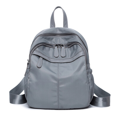 

Street Shoulder Bag Fashion Womens Bag Folded Side Bag Backpack Oxford Cloth Vehicle Sewing Multi-zipper Travel Bag