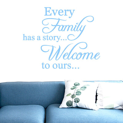 

Gobestart Every Family Removable Art Vinyl Mural Home Room Decor Wall Stickers