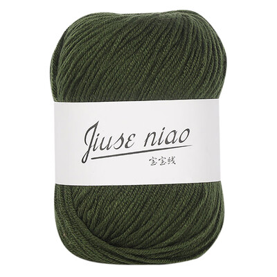 

Toponeto 1PC 50g Chunky Colorful Hand Knitting Baby Milk Cotton Crochet Knitwear Wool