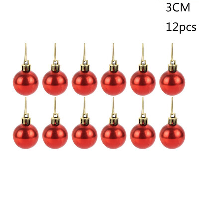 

JPGIF 30mm Christmas Xmas Tree Ball Bauble Hanging Home Party Ornament Decor