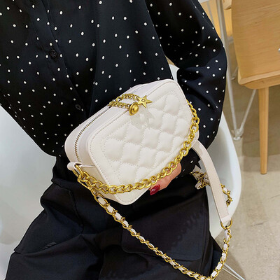 

Senior sense French niche bag female bag 2019 new chain handbag summer small fresh ins messenger bag