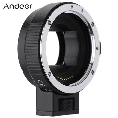 

Andoer Auto Focus AF EF-NEXII Adapter Ring for Canon EF EF- Lens to use for Sony NEX E Mount 33N5N5R7A7A7RA7SA5000A5100