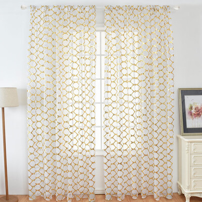 

Toponeto 1Pcs Solid Window Curtain Drape Panel Daylight Protection Sheer Scarf Valances