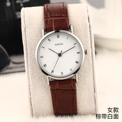 

Korean fashion trend watch female student Korean version of simple casual atmosphere quartz watch belt mens watch couple watch