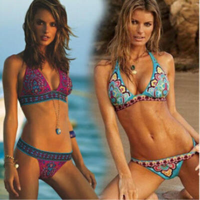 

Women Bikini Set Swimsuit Push Up Bra Bandage Bandeau Swimwear Swimming Costume