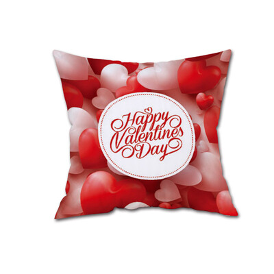 

〖Follure〗Happy Valentines Day Throw Pillow Case Sweet Love Square Cushion Cover