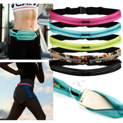 

Runner Waist Belt Bag Pack Pouch Bum Sport Fitness Jogging Universal Dual Pocket