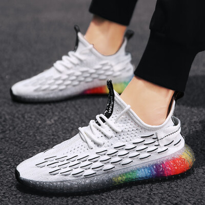 

Trend shoes mens flying woven shoes wild mesh shoes youth casual sets of feet fashion shoes