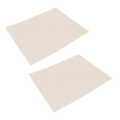 

2Pcs Kitchen Non Sticky Heat Isolation Mesh Grill Mat BBQ Pad Outdoor Cook Tool