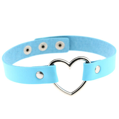 

Hot Sale Fashion Sexy Punk Gothic Leather Choker necklace Heart Studded Spike Rivet Buckle Collar Funky Torques Necklace Jewelry