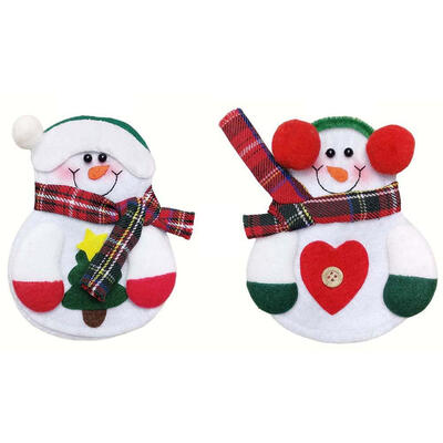 

Christmas Decorations Home Table Cutlery Snowman Knife&Fork Set