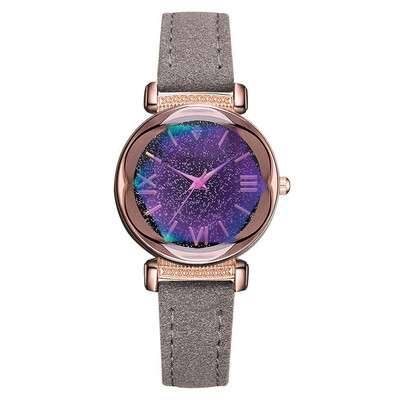 

Best Selling Women Watches Fashion Leather Strap Dial Ladies Quartz Wristwatch Romantic Starry Sky Clock Gift Zegarki Damskie