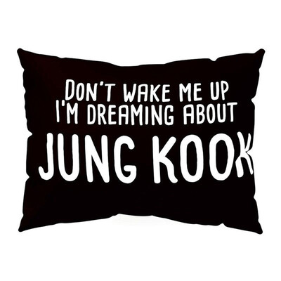 

〖Follure〗KPOP Pillow Case DONT WAKE ME UP Rectangle Cushion Cover Home Decor Get up sofa