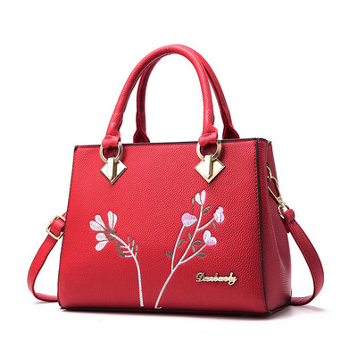 

2018 Messenger Bags Women handbag flower women shoulder bags women pu leather tote bag ladies bags brands totes sac a main S1213