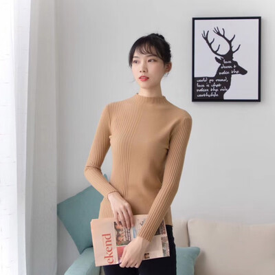 

9 Colors Women Sweaters Autumn Winter Solid Knitted Sweater Pullover Female O-Neck Slim Jumper Pull Femme Hiver Knit Tops